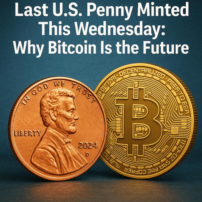 Last U.S. Penny Minted This Wednesday: Why Bitcoin Is the Future