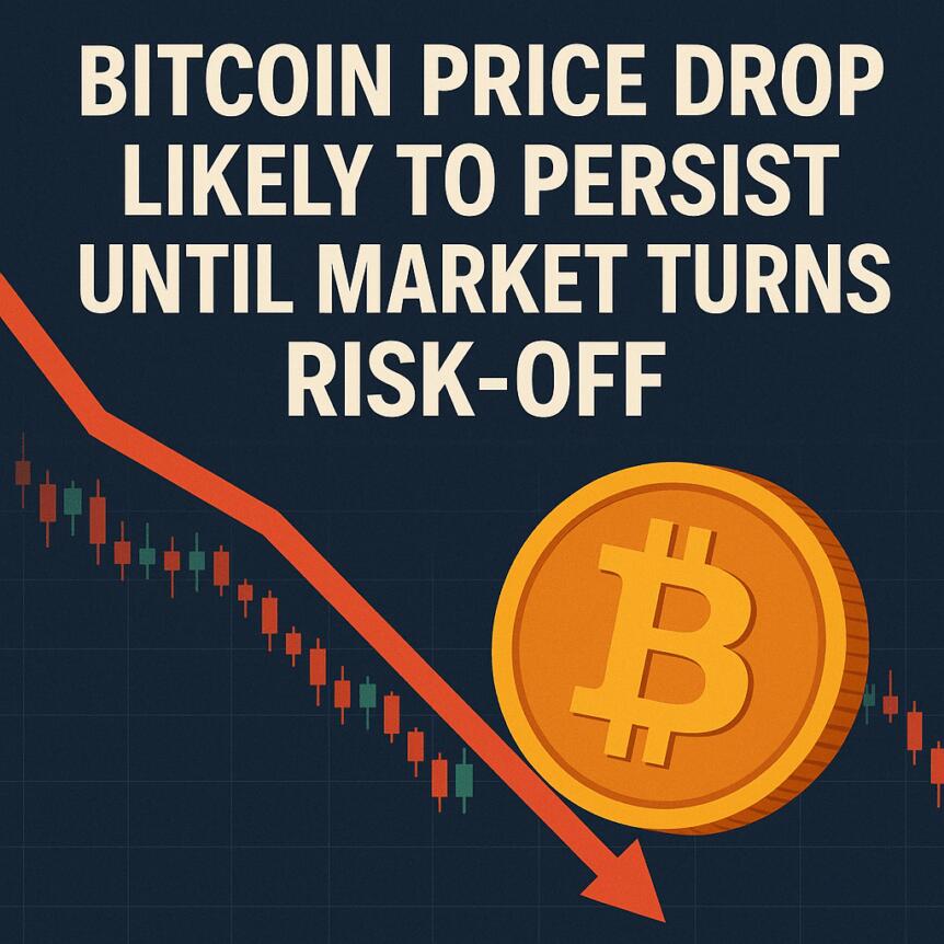 Bitcoin Price Drop Likely to Persist Until Market Turns Risk-Off Bitcoin Price Drop Likely To Persist Until Market Turns Risk-Off