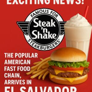 Exciting News! Steak ‘n Shake, the Popular American Fast Food Chain, Arrives in El Salvador Exciting News! Steak 'n Shake, The Popular American Fast Food Chain, Arrives In El Salvador