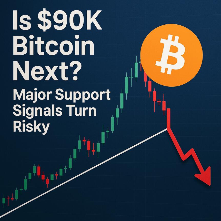Is $90K Bitcoin Next? Major Support Signals Turn Risky Is $90k Bitcoin Next? Major Support Signals Turn Risky