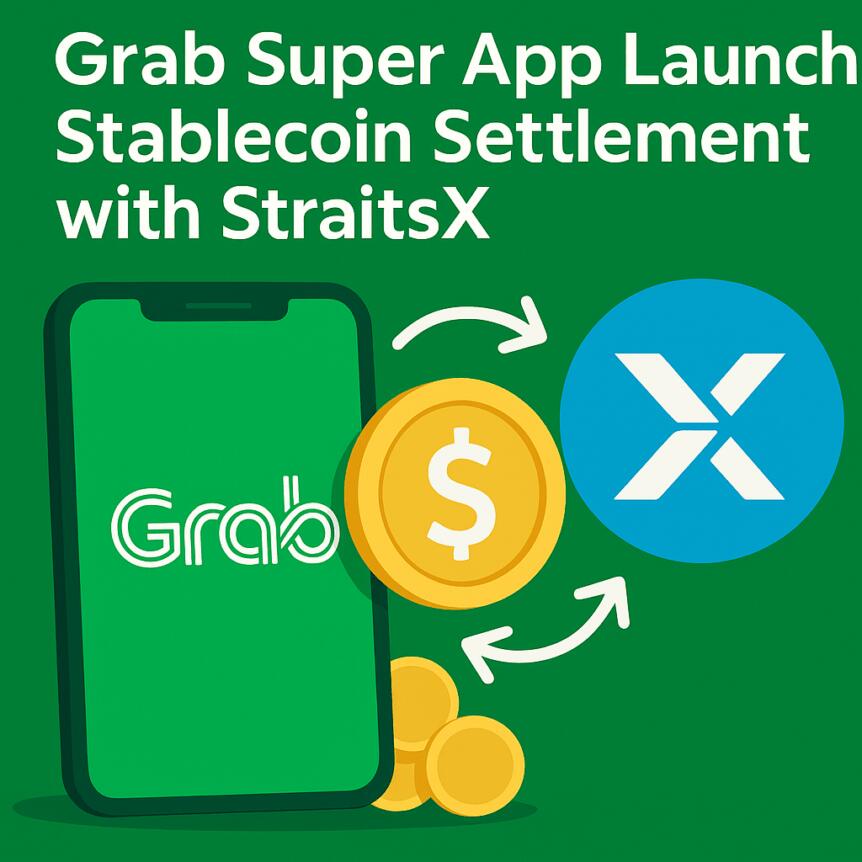 Grab Super App To Launch Stablecoin Settlement With Straitsx