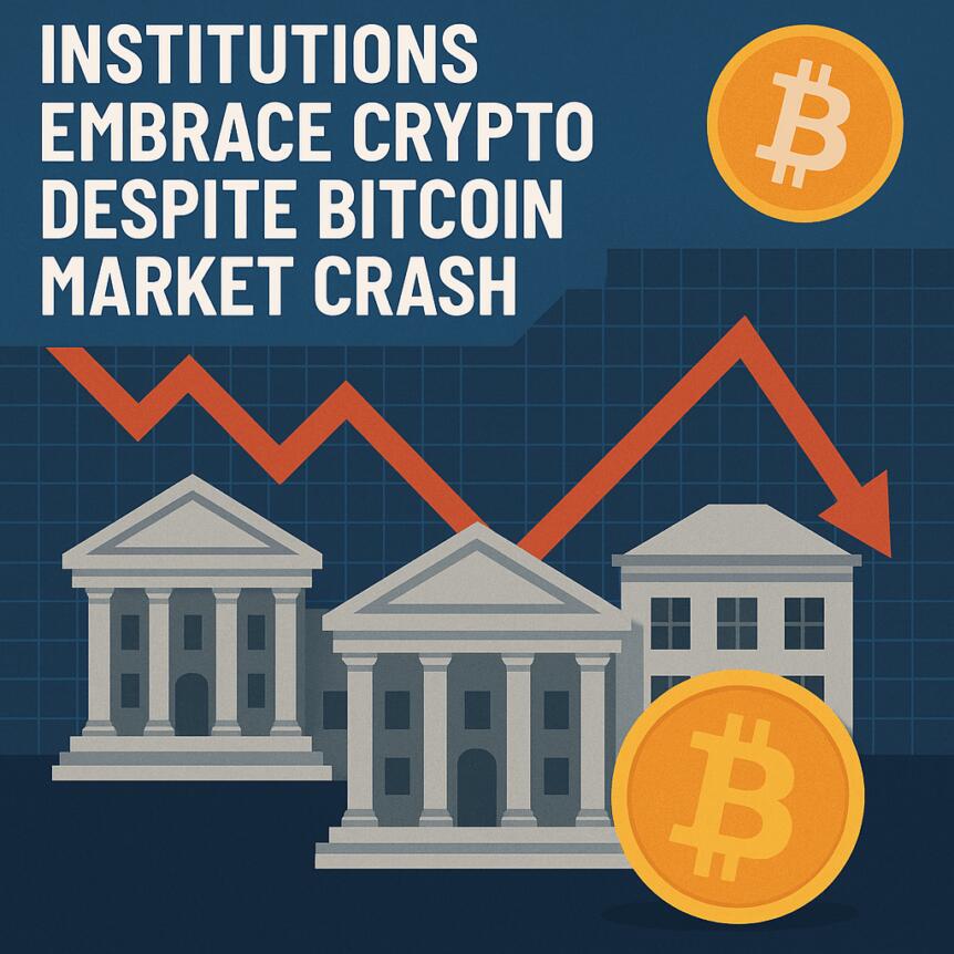 Institutions Embrace Crypto Despite Bitcoin Market Crash Institutions Embrace Crypto Despite Bitcoin Market Crash