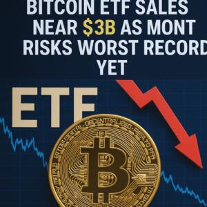 Bitcoin Etf Sales Near $3b As Month Risks Worst Record Yet