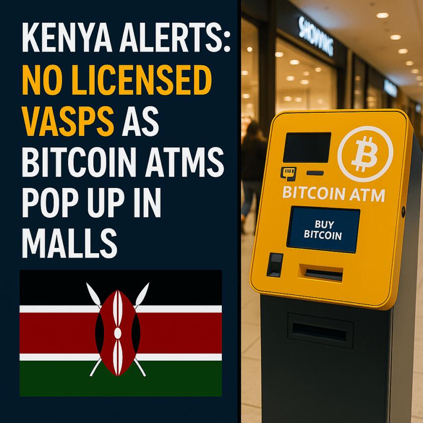 Kenya Alerts: No Licensed VASPs as Bitcoin ATMs Pop Up in Malls Kenya Alerts: No Licensed Vasps As Bitcoin Atms Pop Up In Malls