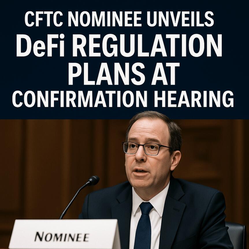 Le candidat à la CFTC dévoile ses plans de régulation de la DeFi lors de l'audience de confirmation