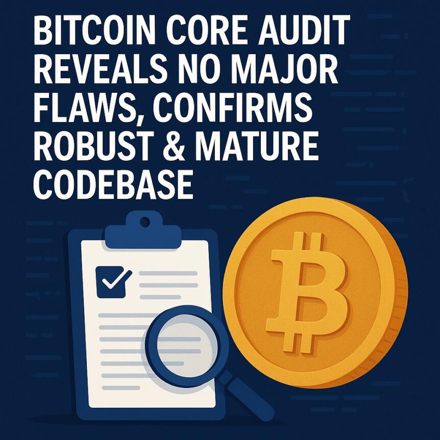 Bitcoin Core Audit Reveals No Major Flaws, Confirms Robust & Mature Codebase Bitcoin Core Audit Reveals No Major Flaws, Confirms Robust & Mature Codebase