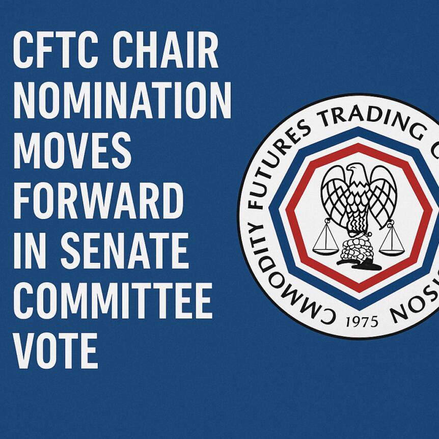Cftc Chair Nomination Moves Forward In Senate Committee Vote
