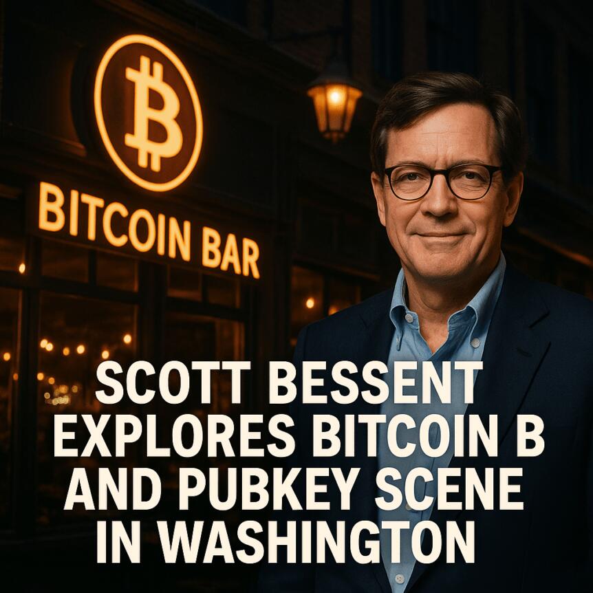 Scott Bessent Explores Bitcoin Bar and Pubkey Scene in Washington