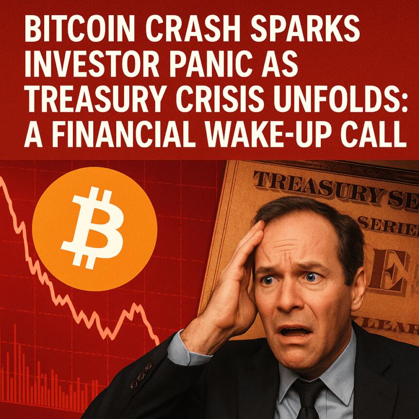 Bitcoin Crash Sparks Investor Panic as Treasury Crisis Unfolds: A Financial Wake-Up Call Bitcoin Crash Sparks Investor Panic As Treasury Crisis Unfolds: A Financial Wake-Up Call