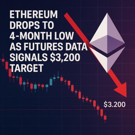 Ethereum Drops To 4-Month Low As Futures Data Signals $3,200 Target