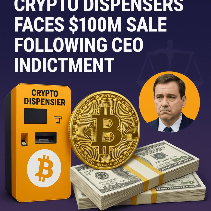 Crypto Dispensers Faces $100m Sale Following Ceo Indictment