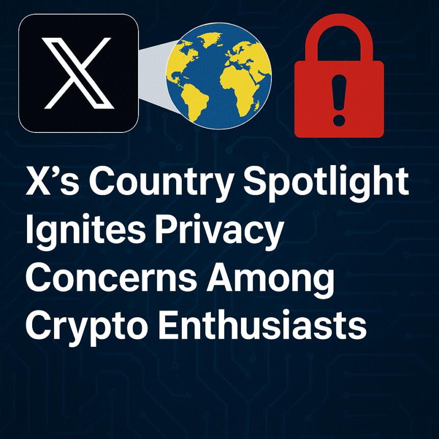 X’s Country Spotlight Ignites Privacy Concerns Among Crypto Enthusiasts