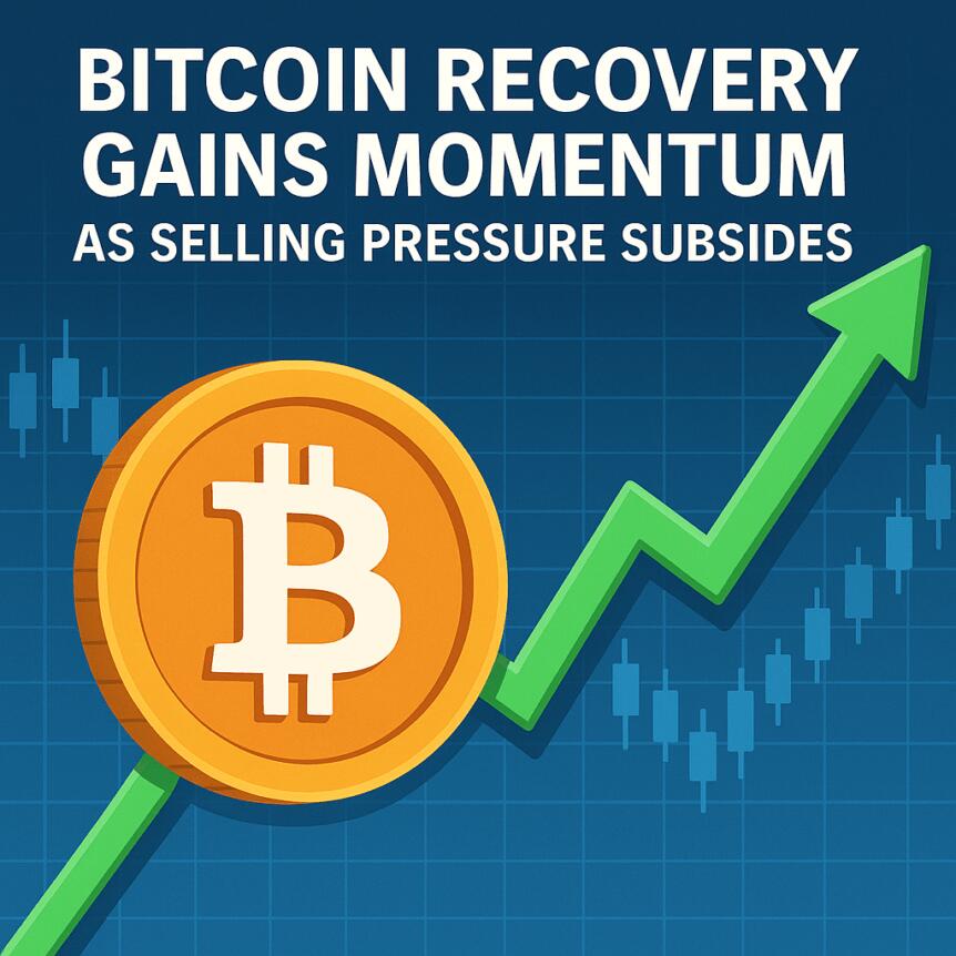 Bitcoin Recovery Gains Momentum As Selling Pressure Subsides
