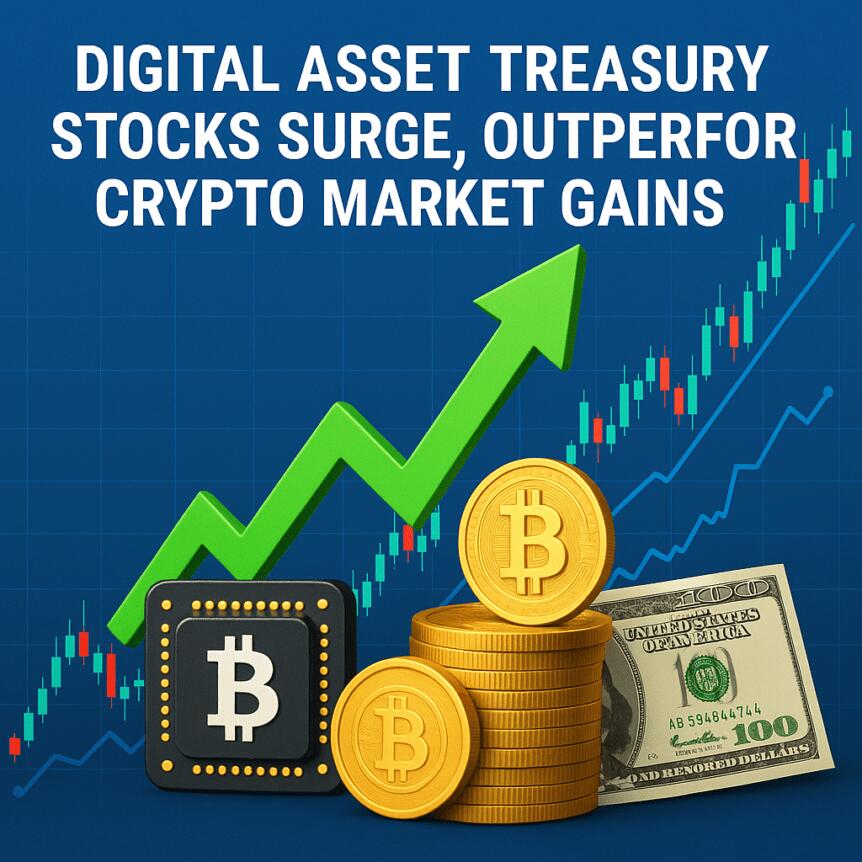 Digital Asset Treasury Stocks Surge, Outperforming Crypto Market Gains Digital Asset Treasury Stocks Surge, Outperforming Crypto Market Gains
