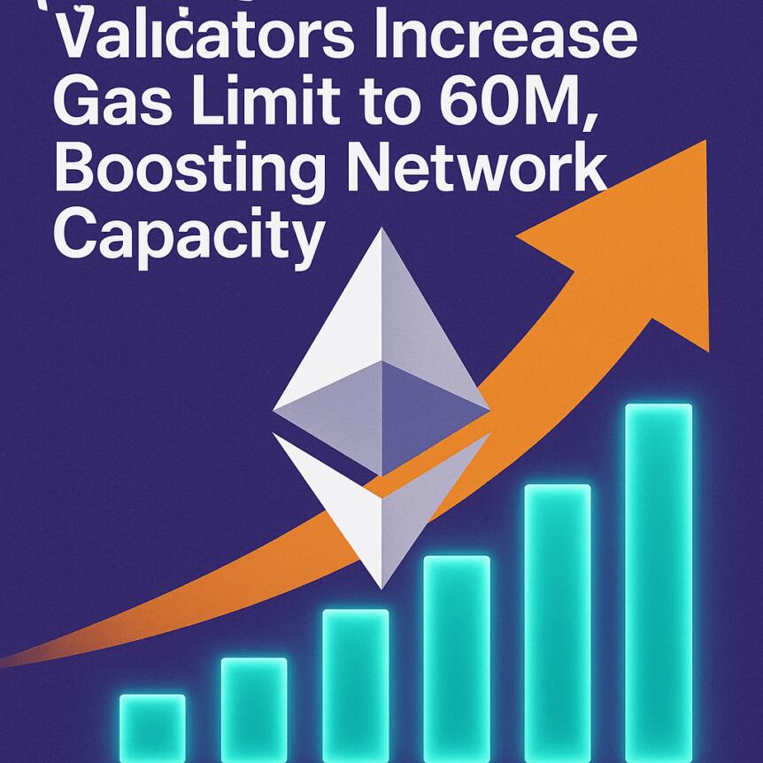 Ethereum Validators Increase Gas Limit To 60m, Boosting Network Capacity