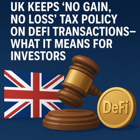 Uk Keeps 'no Gain, No Loss' Tax Policy On Defi Transactions—what It Means For Investors