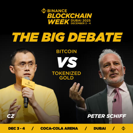 CZ to Debate Peter Schiff on Bitcoin vs Tokenized Gold at Binance Blockchain Week Dubai 2025