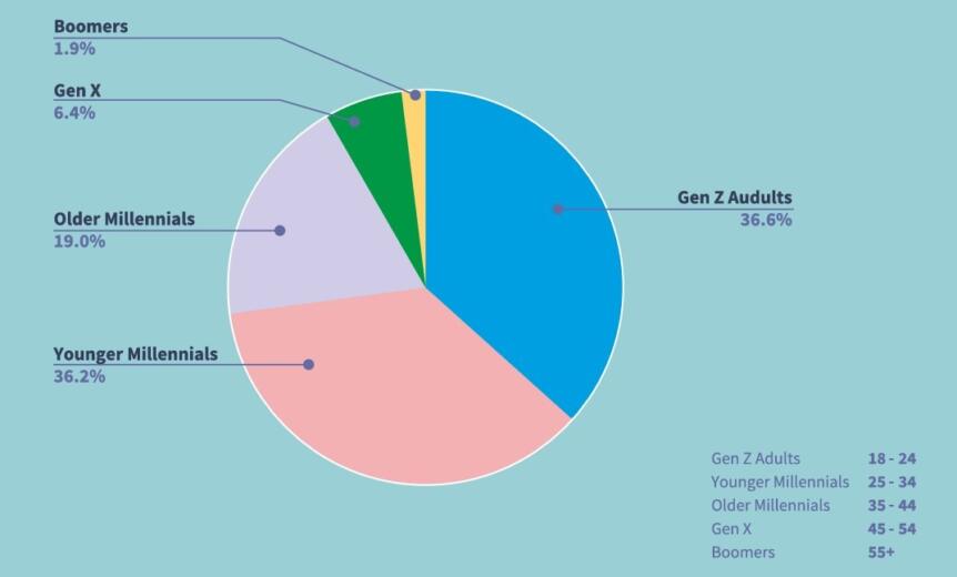 Crypto investor age distribution in India