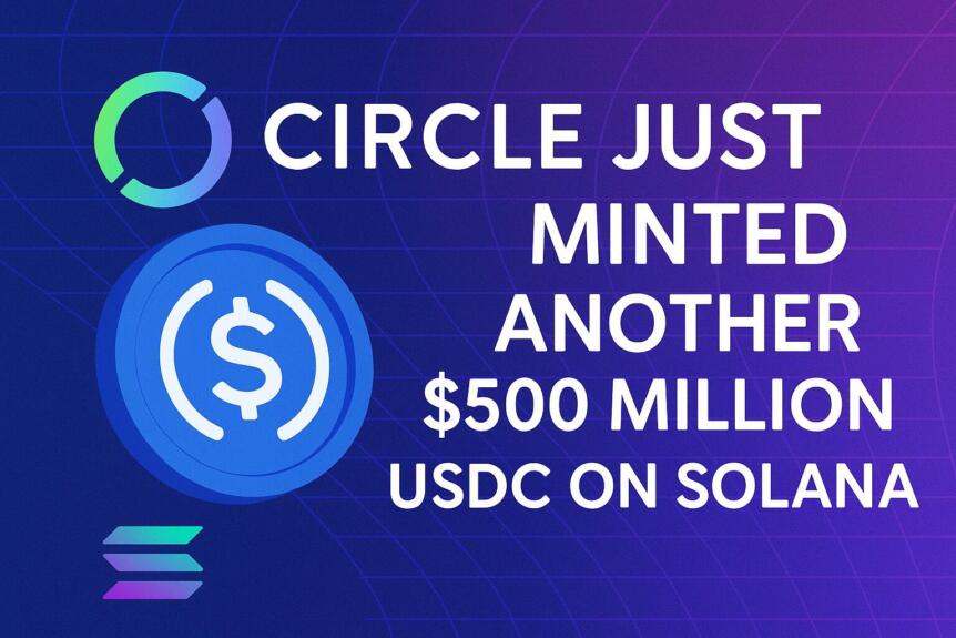 Circle Just Minted Another $500 Million Usdc On Solana