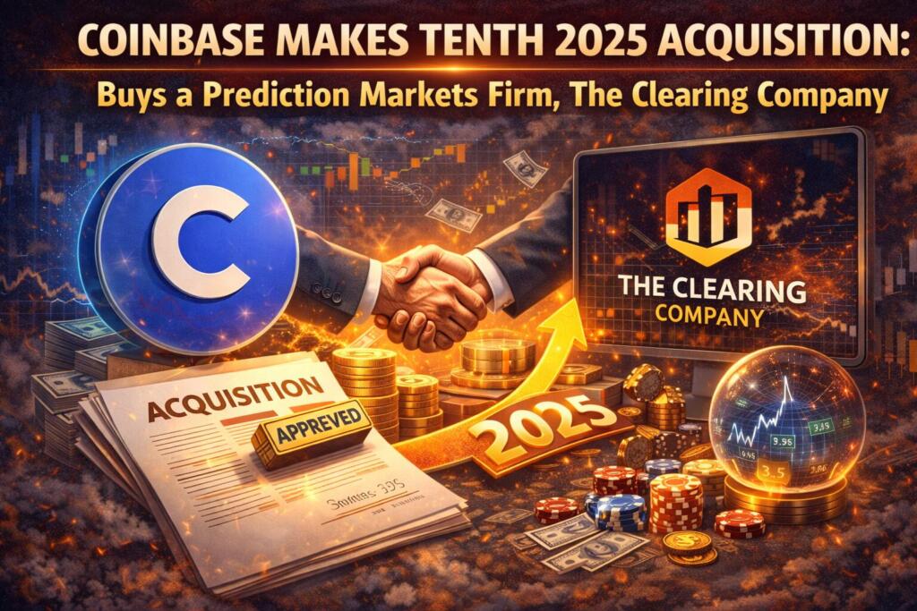 Coinbase Makes Tenth 2025 Acquisition: Buys a Prediction Markets Firm, The Clearing Company