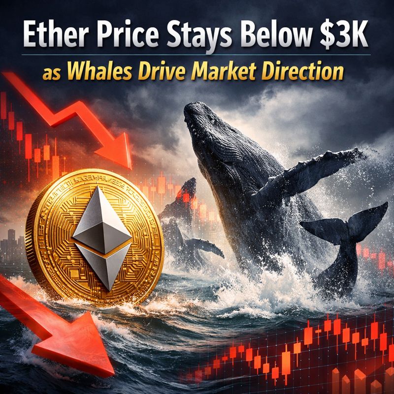Ether Price Stays Below $3K as Whales Drive Market Direction