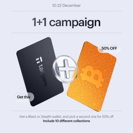 Tangem Holiday Promo: Buy One Wallet, Get the Second at 50% Off Tangem Holiday Promo: Buy One Wallet, Get The Second At 50% Off