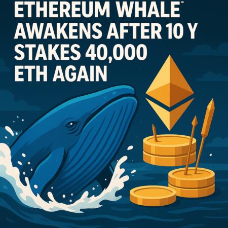 Ethereum Whale Awakens After 10 Years, Stakes 40,000 ETH Again Ethereum Whale Awakens After 10 Years, Stakes 40,000 Eth Again