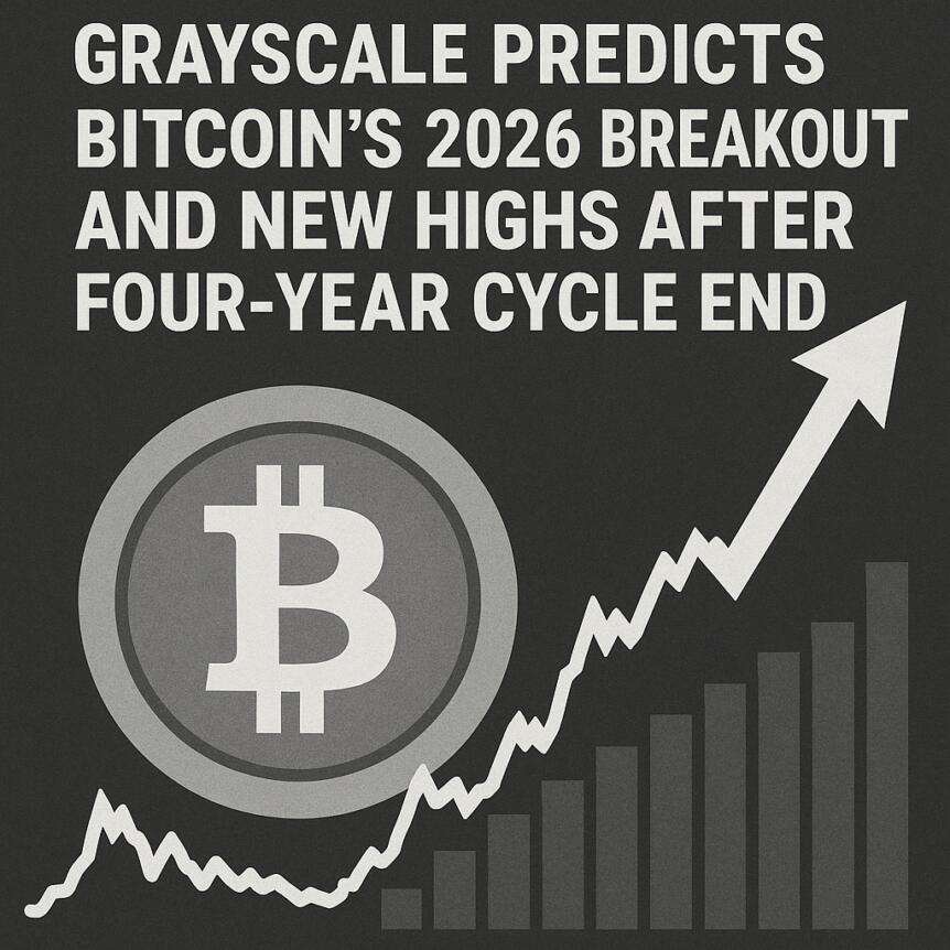 Grayscale Predicts Bitcoin's 2026 Breakout And New Highs After Four-Year Cycle End