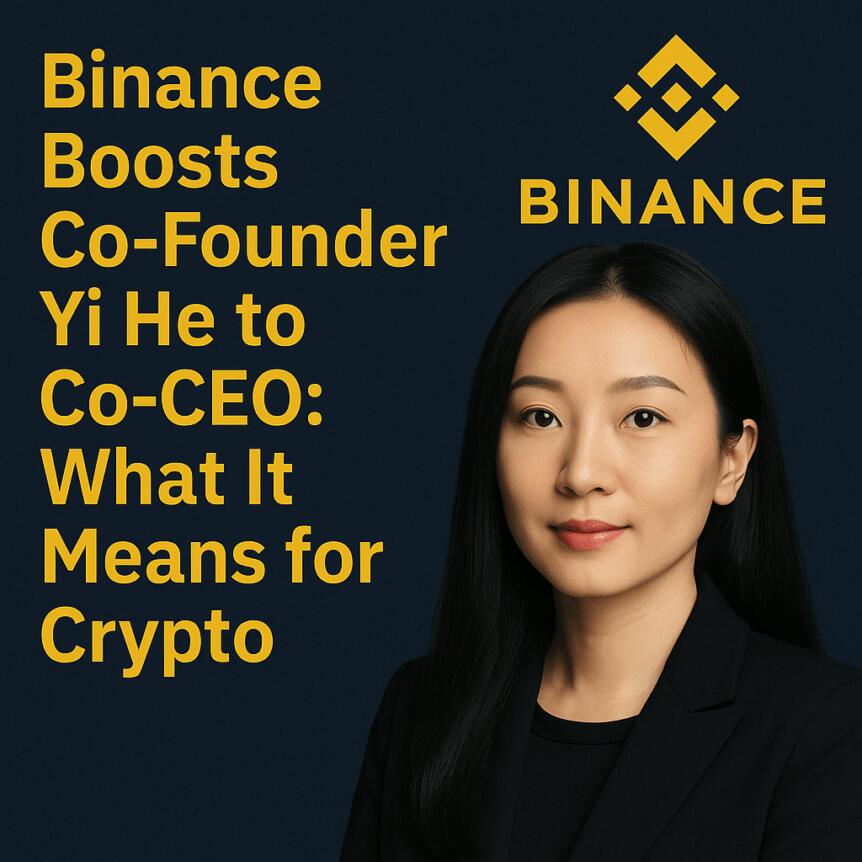 Binance Boosts Co-Founder Yi He to Co-CEO: What It Means for Crypto Binance Boosts Co-Founder Yi He To Co-Ceo: What It Means For Crypto