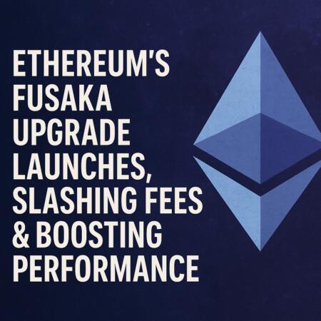 Ethereum’s Fusaka Upgrade Launches, Slashing Fees & Boosting Performance Ethereum's Fusaka Upgrade Launches, Slashing Fees & Boosting Performance
