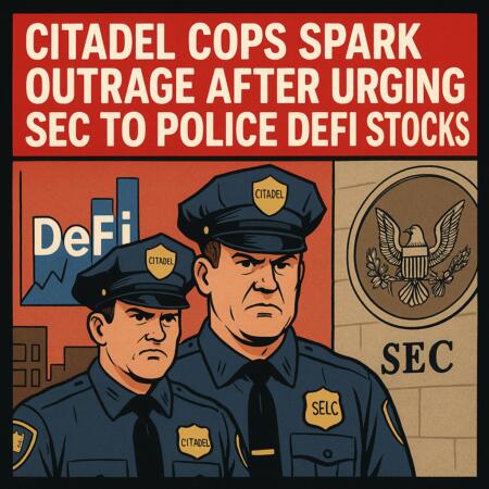 Citadel Cops Spark Outrage After Urging SEC to Police DeFi Stocks Citadel Cops Spark Outrage After Urging Sec To Police Defi Stocks