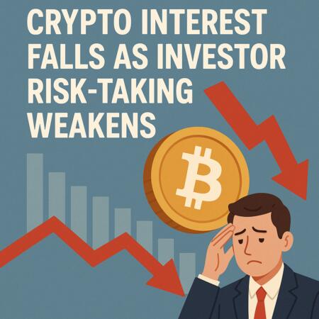Crypto Interest Falls as Investor Risk-Taking Weakens Crypto Interest Falls As Investor Risk-Taking Weakens