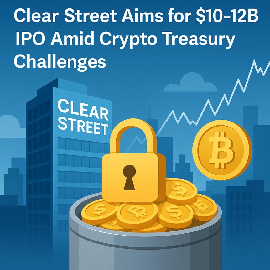Clear Street Aims for $10–12B IPO Amid Crypto Treasury Challenges