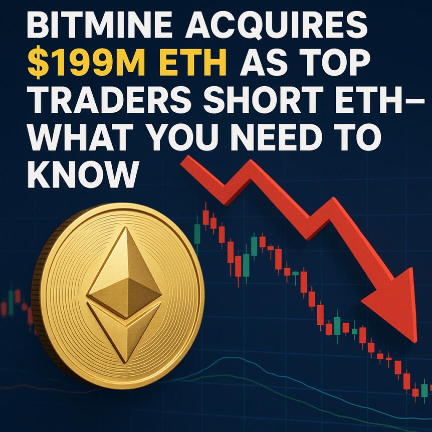 Bitmine Acquires $199M ETH as Top Traders Short ETH—What You Need to Know