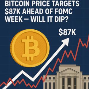 Bitcoin Price Targets $87k Ahead Of Fomc Week — Will It Dip?