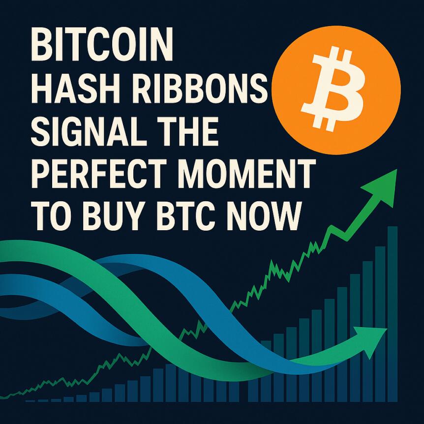 Bitcoin Hash Ribbons Signal the Perfect Moment to Buy BTC Now