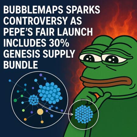 Bubblemaps Sparks Controversy as PEPE’s Fair Launch Includes 30% Genesis Supply Bundle Bubblemaps Sparks Controversy As Pepe’s Fair Launch Includes 30% Genesis Supply Bundle