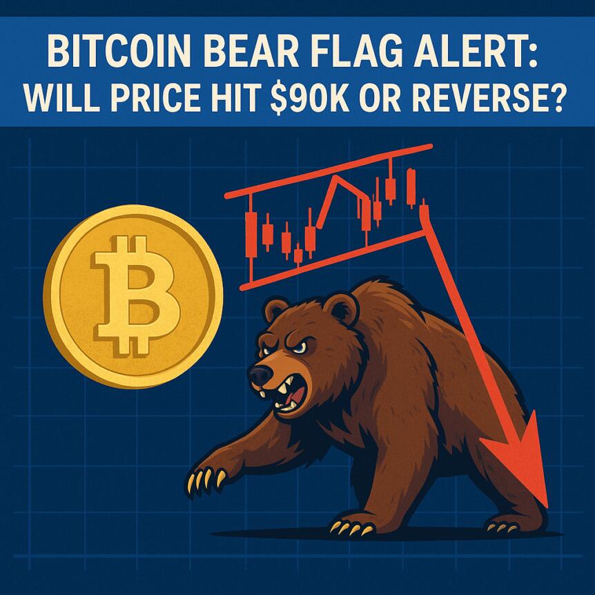 Bitcoin Bear Flag Alert: Will Price Hit $90K or Reverse?