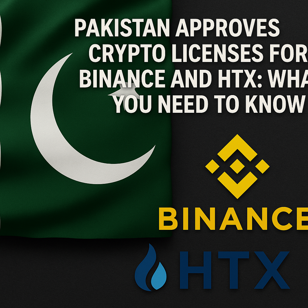 Pakistan Approves Crypto Licenses for Binance and HTX: What You Need to Know