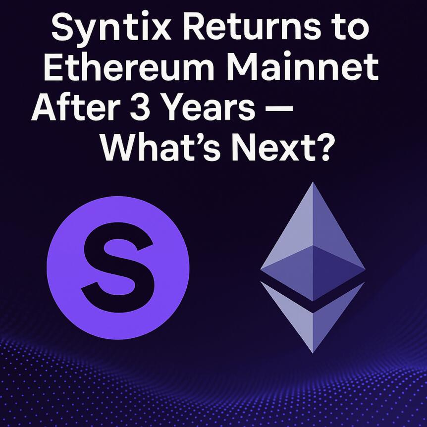 Syntix Returns to Ethereum Mainnet After 3 Years — What’s Next? Syntix Returns To Ethereum Mainnet After 3 Years — What’s Next?