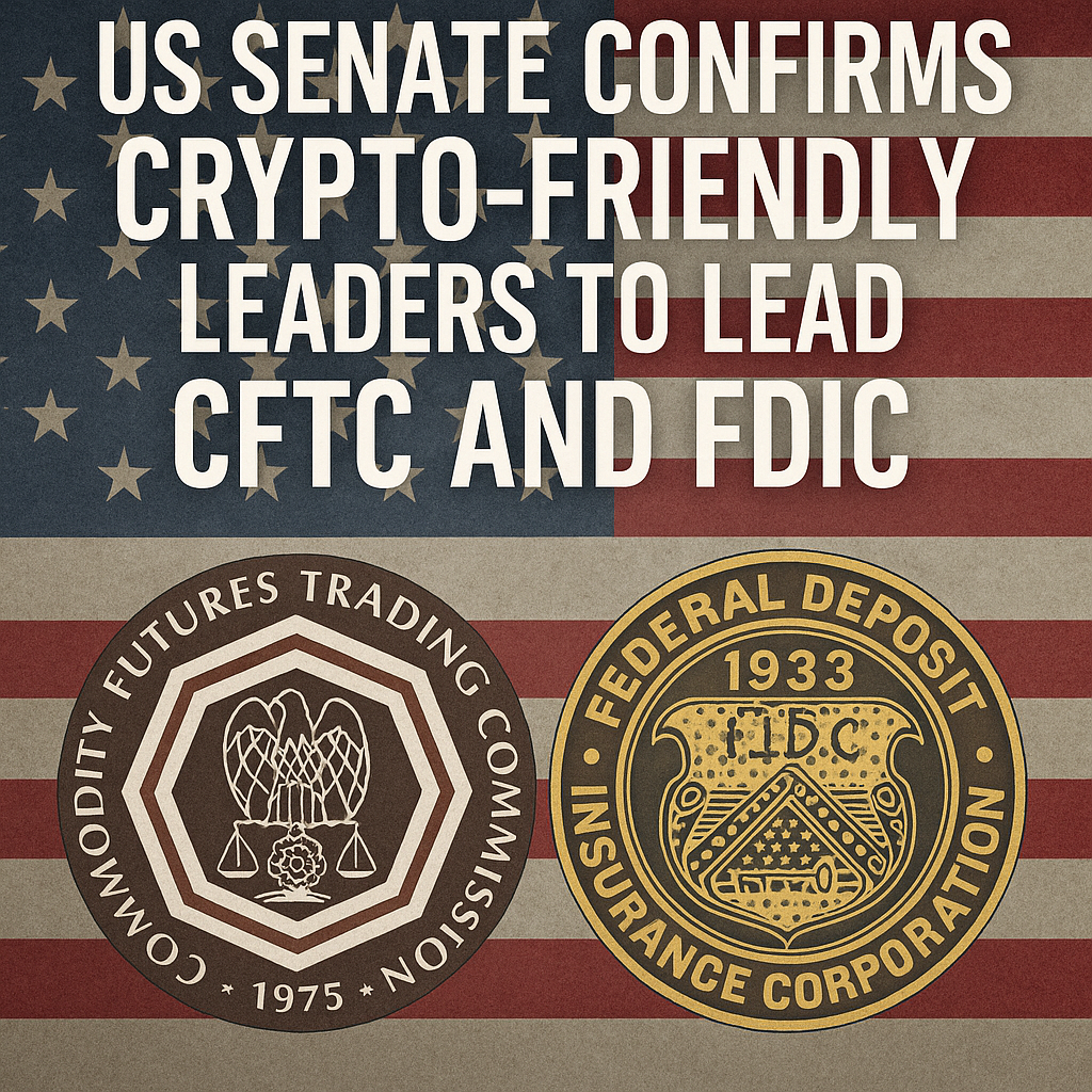 US Senate Confirms Crypto-Friendly Leaders to Lead CFTC and FDIC