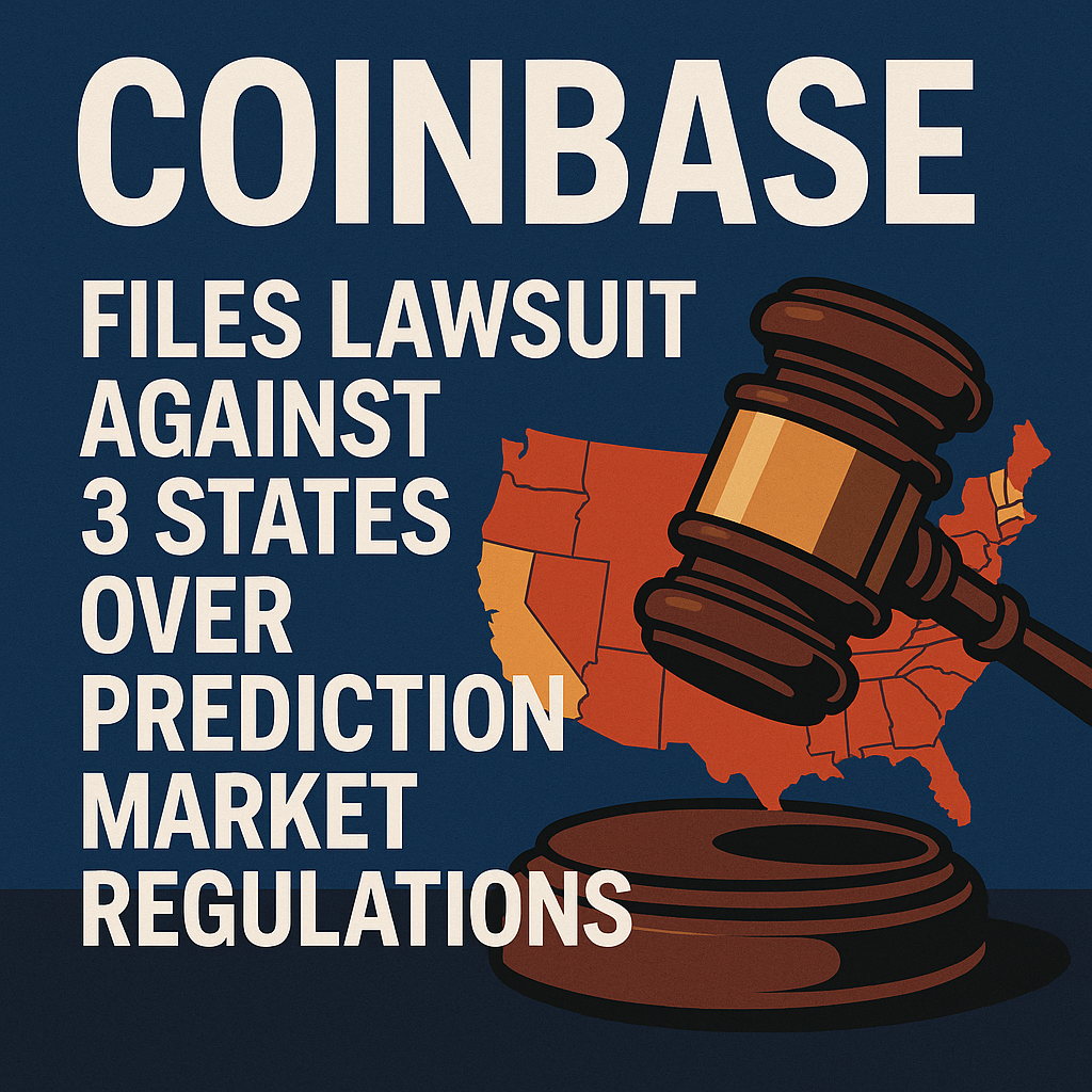 Coinbase Files Lawsuit Against 3 States Over Prediction Market Regulations