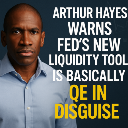 Arthur Hayes Warns Fed's New Liquidity Tool Is Basically Qe In Disguise
