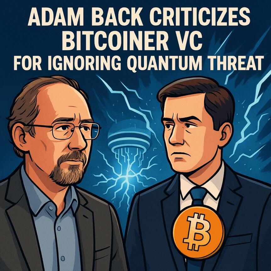 Adam Back Criticizes Bitcoiner Vc For Ignoring Quantum Threat