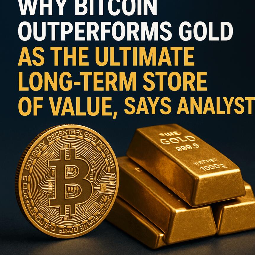 Why Bitcoin Outperforms Gold As The Ultimate Long-Term Store Of Value, Says Analyst