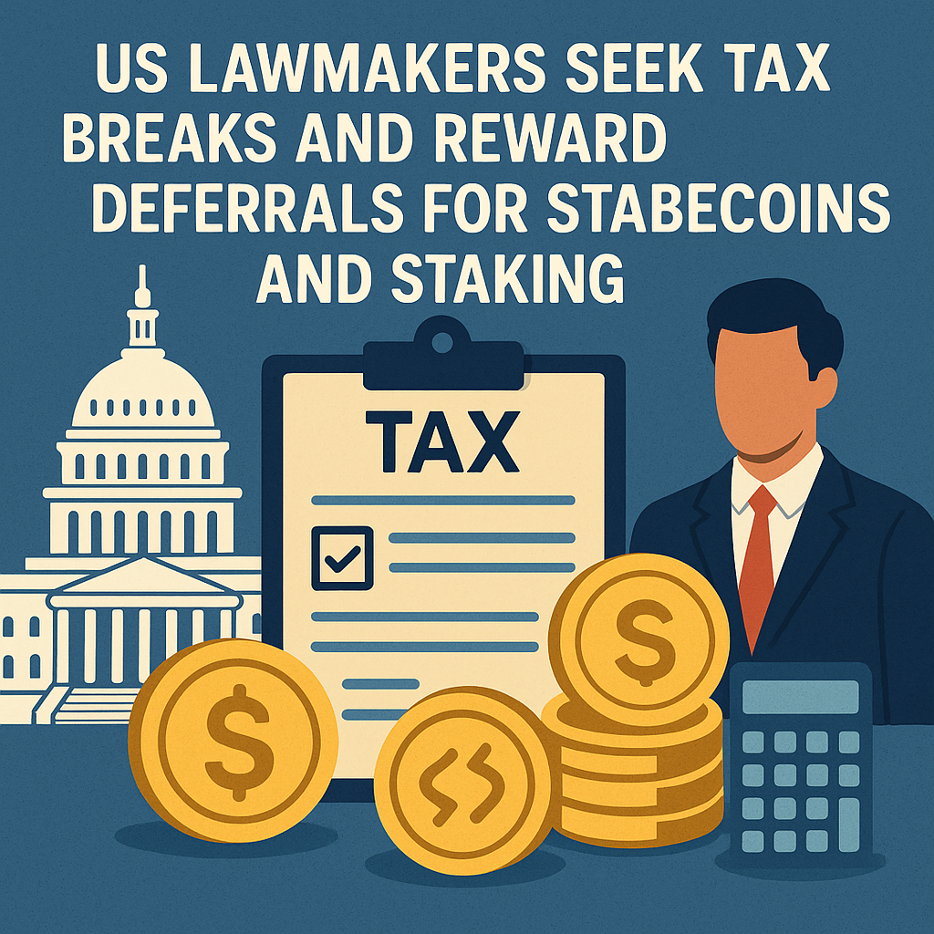 US Lawmakers Seek Tax Breaks and Reward Deferrals for Stablecoins and Staking