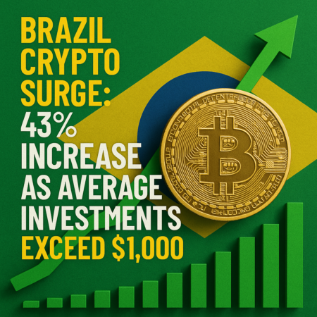 Brazil Crypto Surge: 43% Increase As Average Investments Exceed $1,000