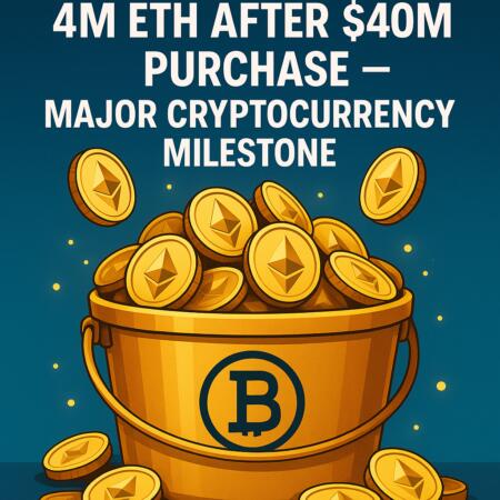 Bitmine Hits Over 4M ETH After $40M Purchase โ Major Cryptocurrency Milestone Bitmine Hits Over 4m Eth After $40m Purchase โ Major Cryptocurrency Milestone
