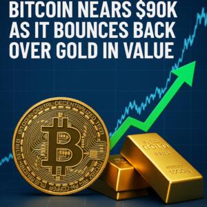 Bitcoin Nears $90k As It Bounces Back Over Gold In Value