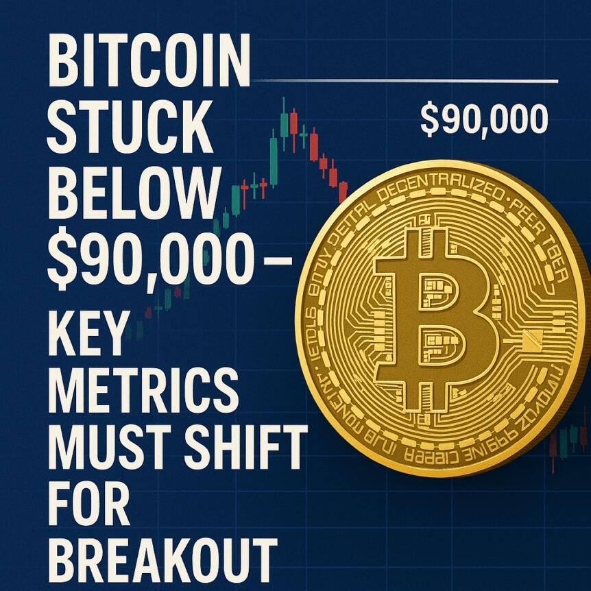 Bitcoin Stuck Below $90,000 — Key Metrics Must Shift for Breakout